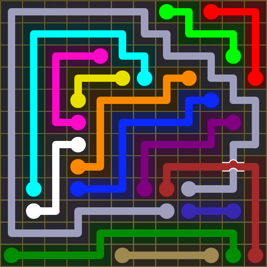 Flow Free 5438 Solution
