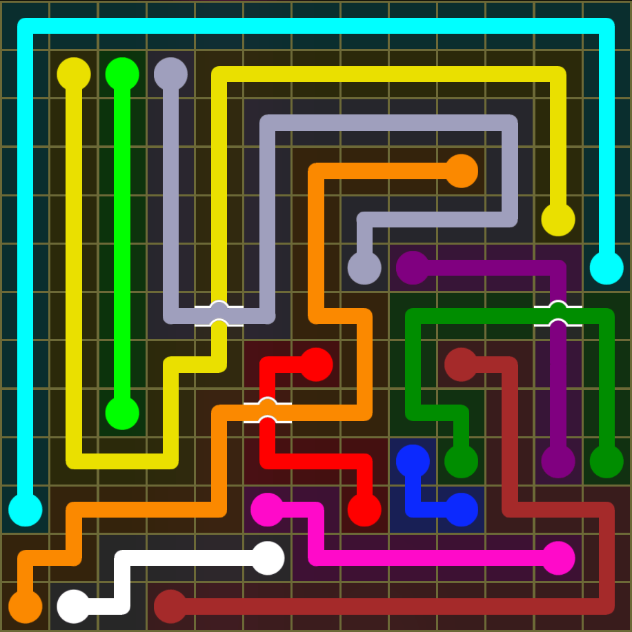 Flow Free 5461 Solution