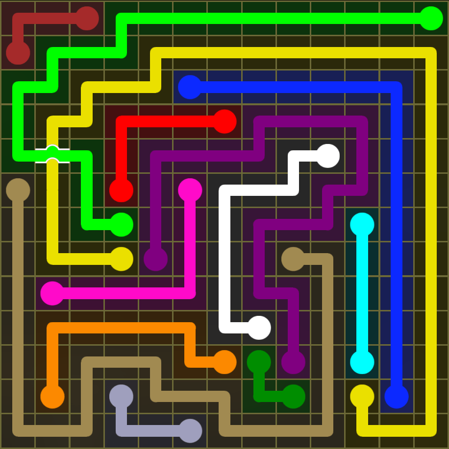 Flow Free 5474 Solution