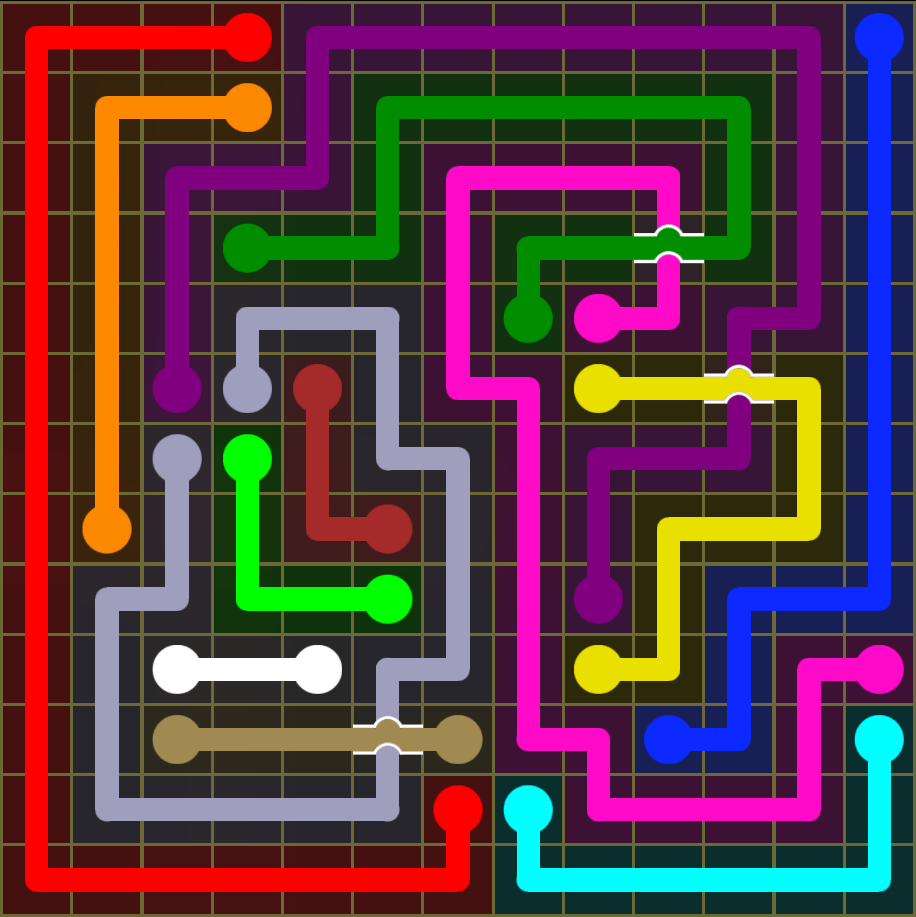 Flow Free 5477 Solution