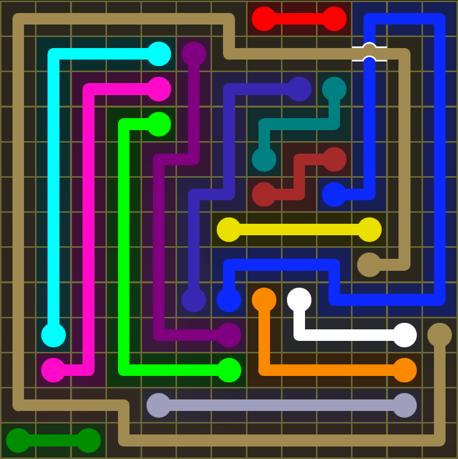 Flow Free 5481 Solution