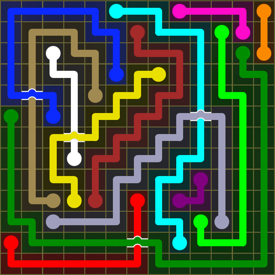 Flow Free 5484 Solution