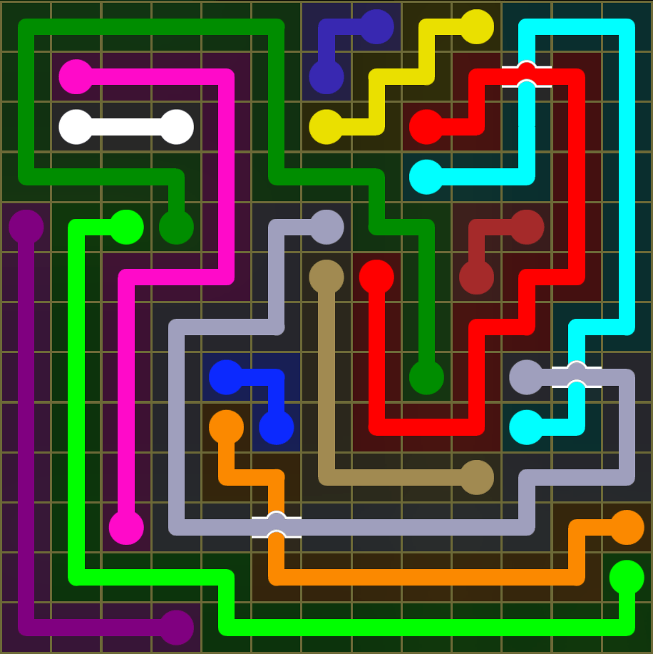 Flow Free 5485 Solution
