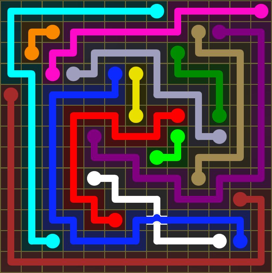 Flow Free 5486 Solution