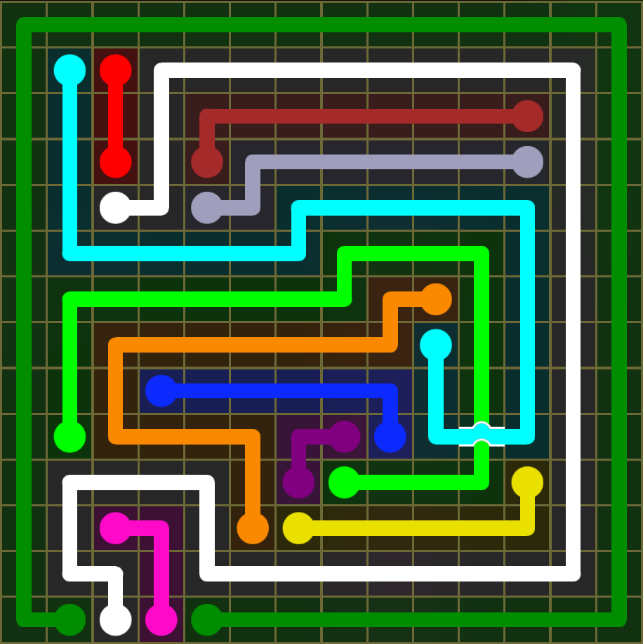 Flow Free 5519 Solution