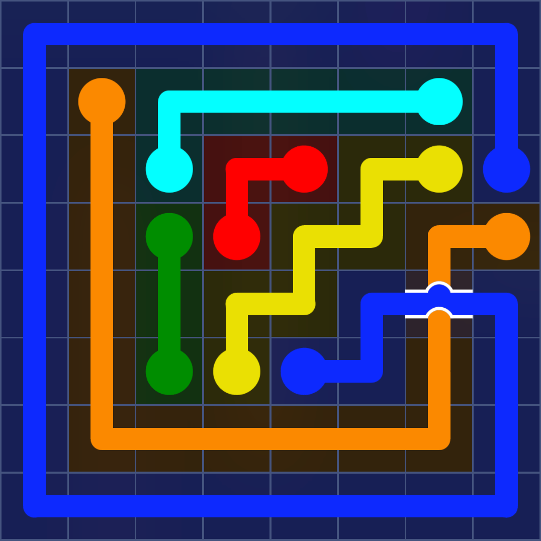 Flow Free 1018 Solution
