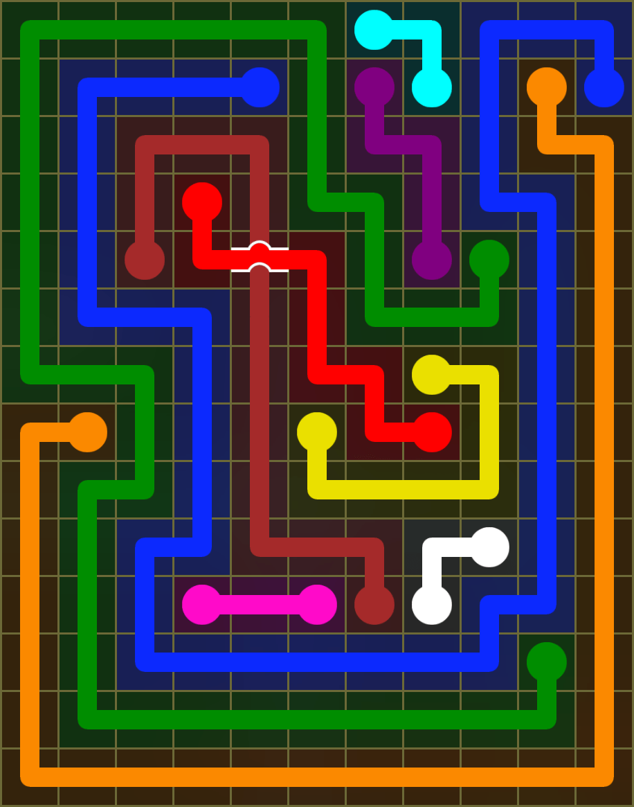 Flow Free 6142 Solution