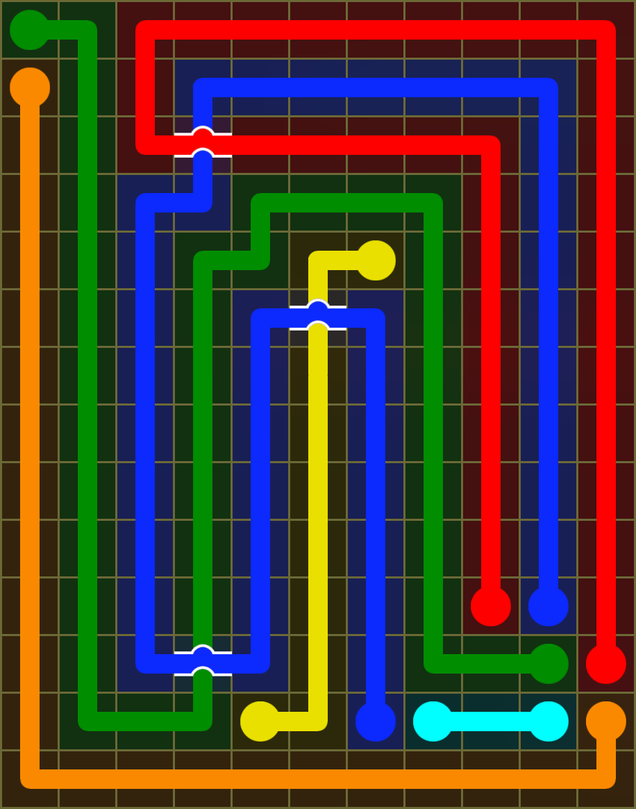 Flow Free 6344 Solution