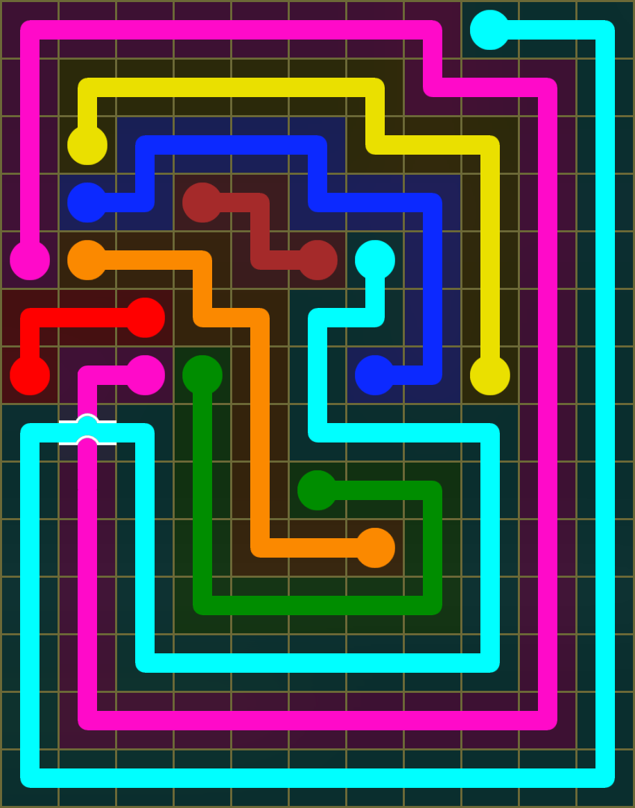 Flow Free 6381 Solution