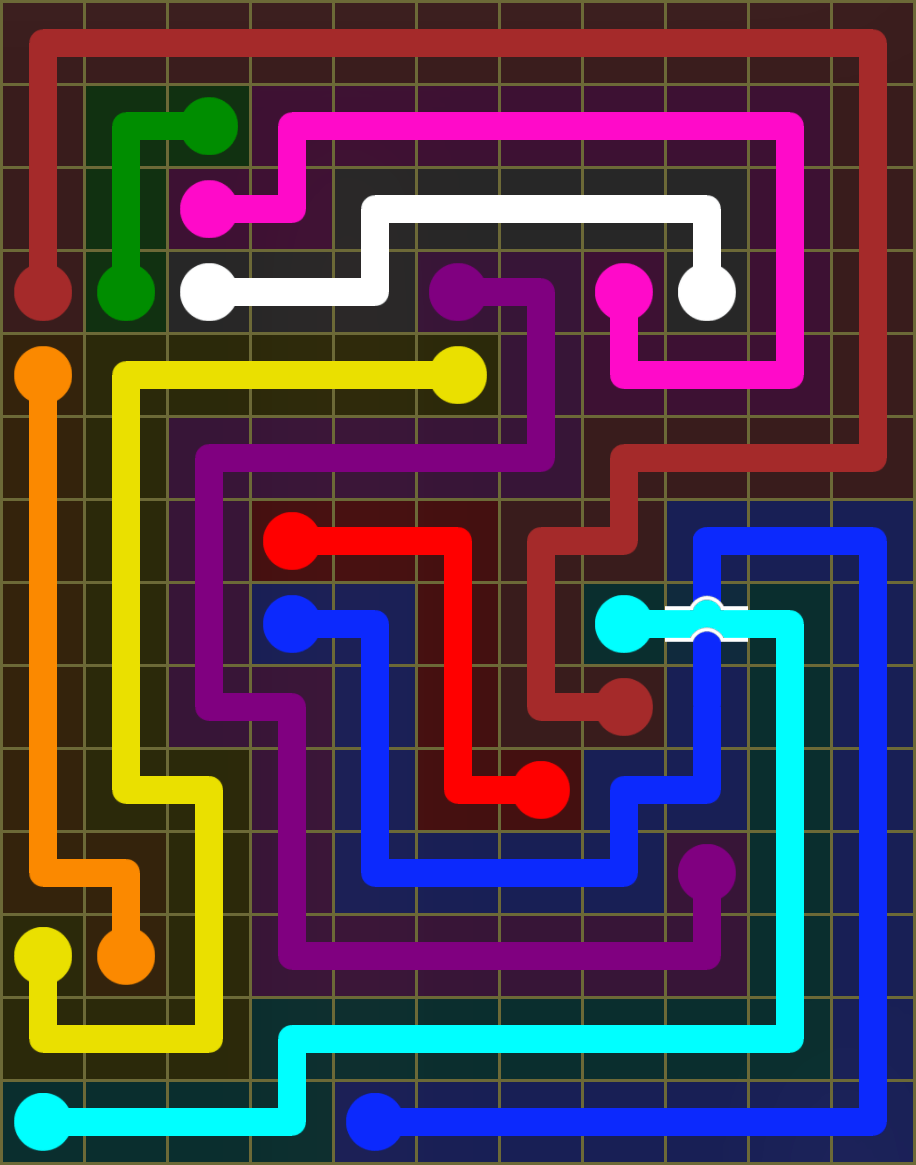 Flow Free 6382 Solution
