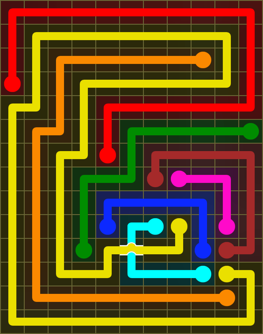 Flow Free 6389 Solution