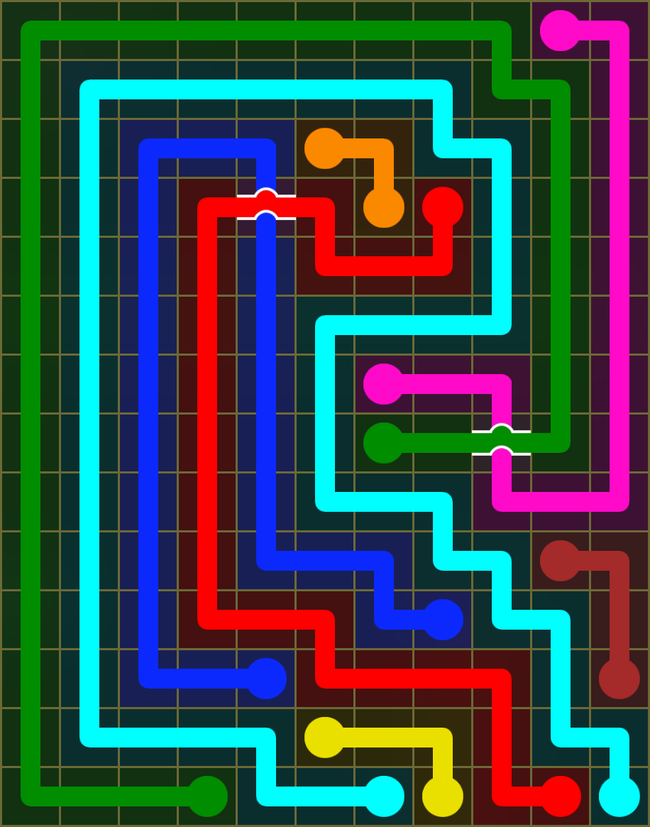 Flow Free 6412 Solution