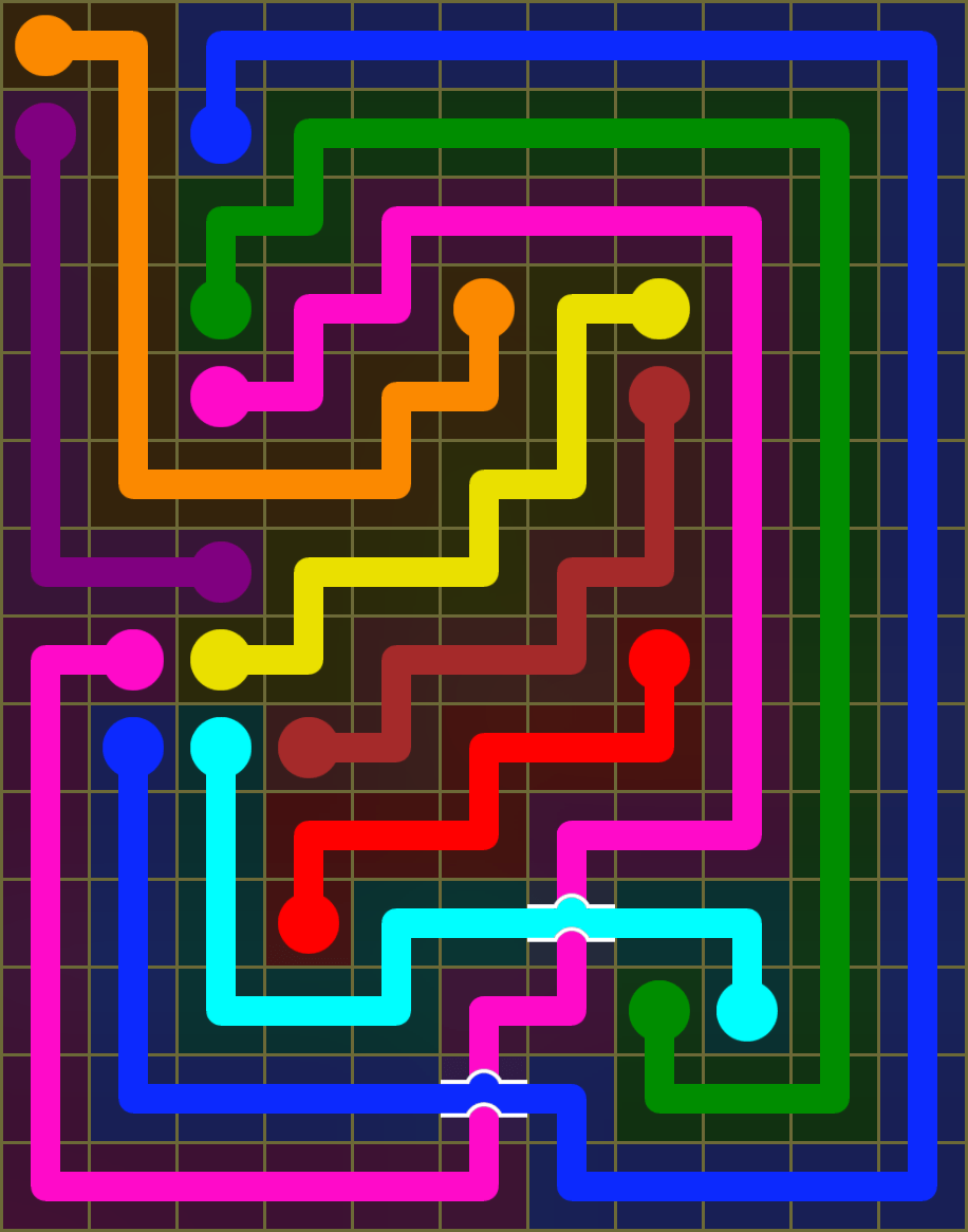 Flow Free 6446 Solution