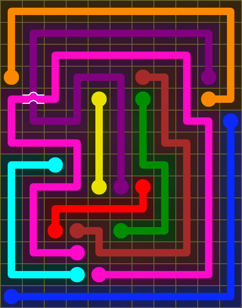 Flow Free 6451 Solution