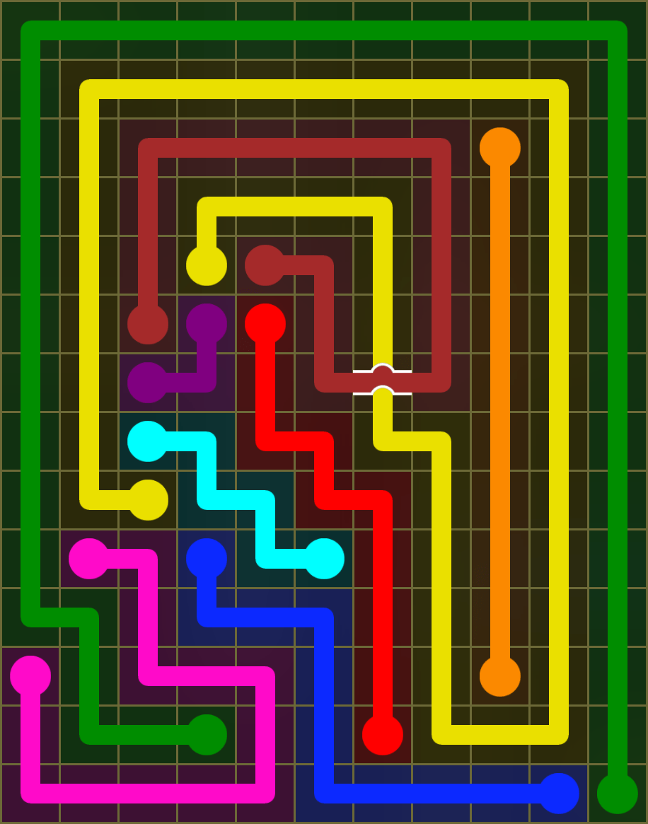 Flow Free 6458 Solution