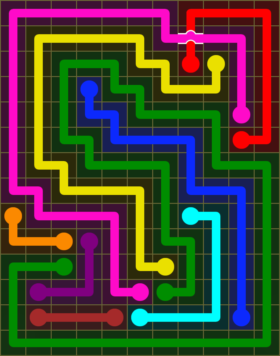 Flow Free 6478 Solution