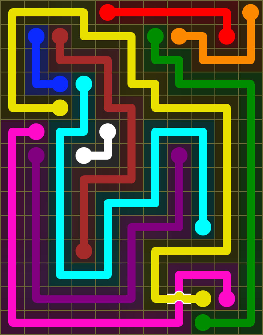 Flow Free 6487 Solution