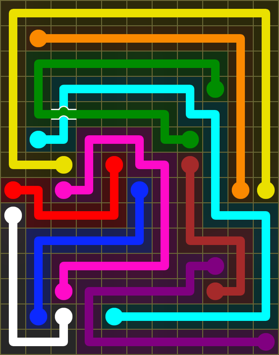 Flow Free 6491 Solution
