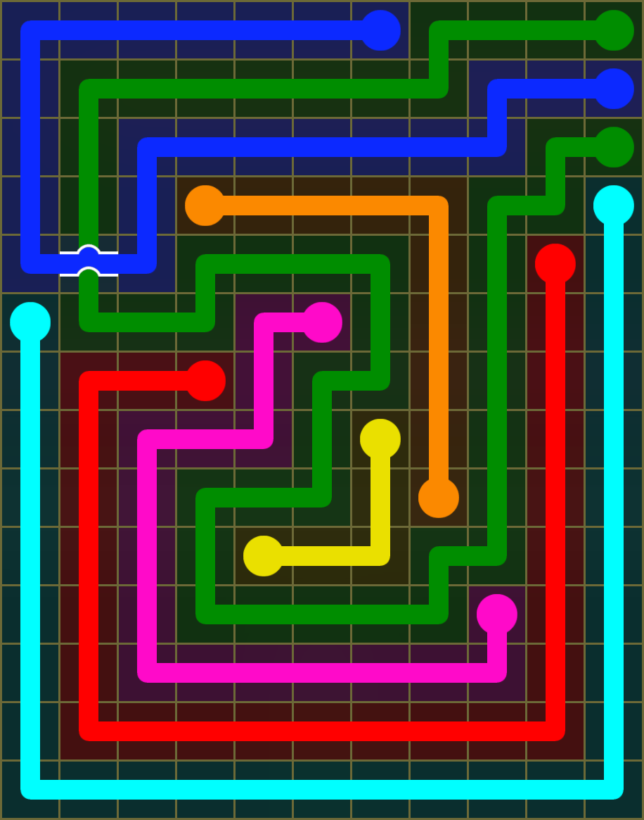Flow Free 6493 Solution