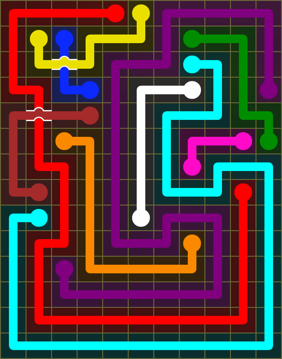 Flow Free 6496 Solution