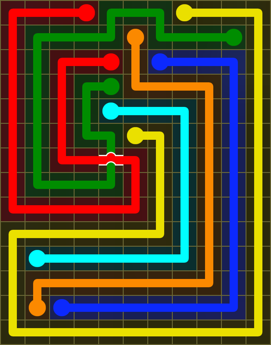 Flow Free 6502 Solution