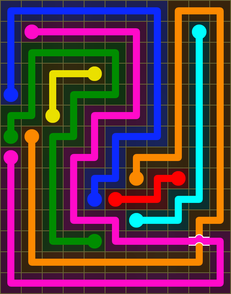 Flow Free 6507 Solution