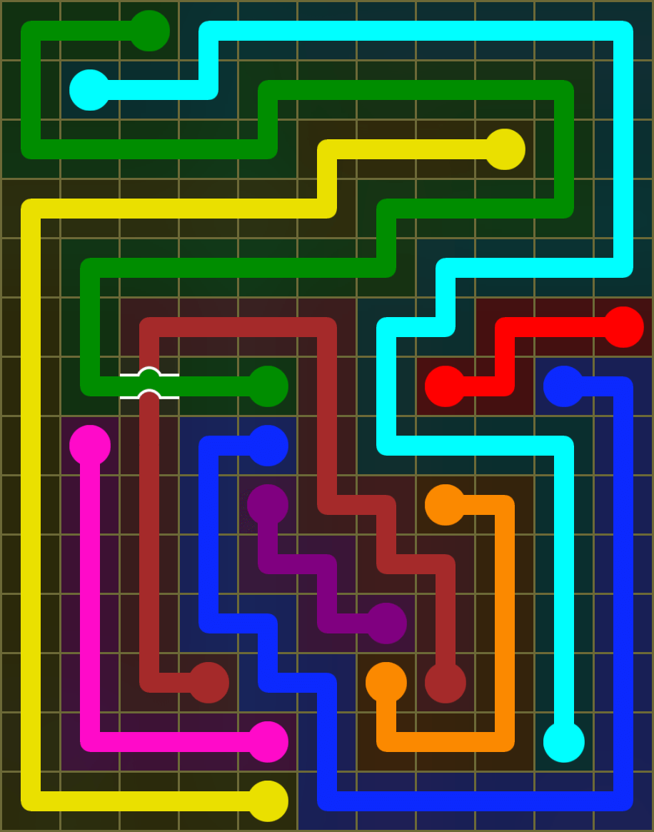 Flow Free 6517 Solution
