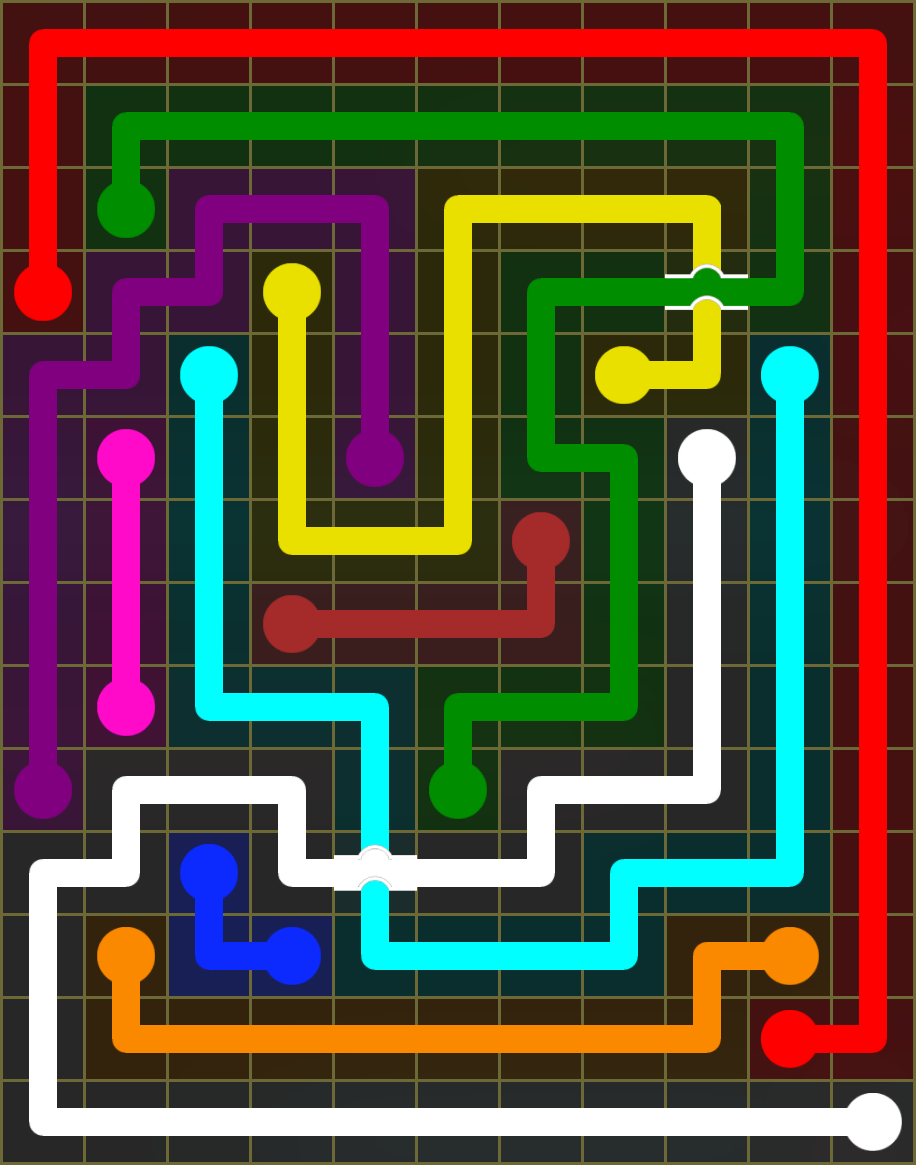 Flow Free 6518 Solution
