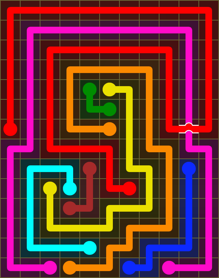 Flow Free 6528 Solution