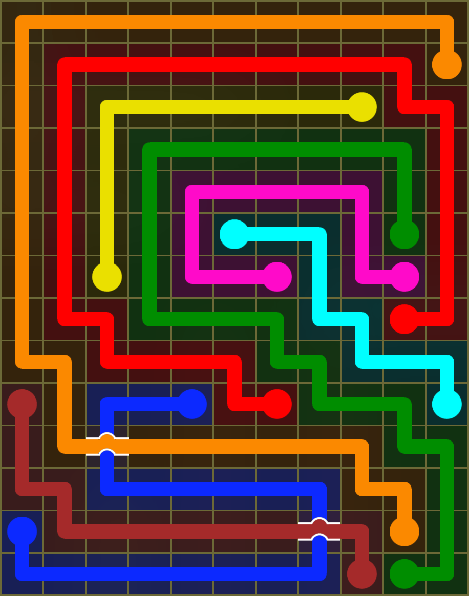 Flow Free 6537 Solution