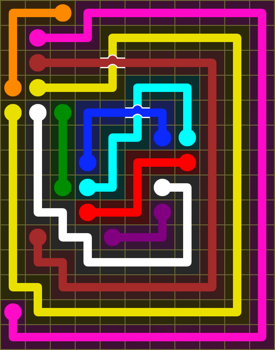 Flow Free 6538 Solution