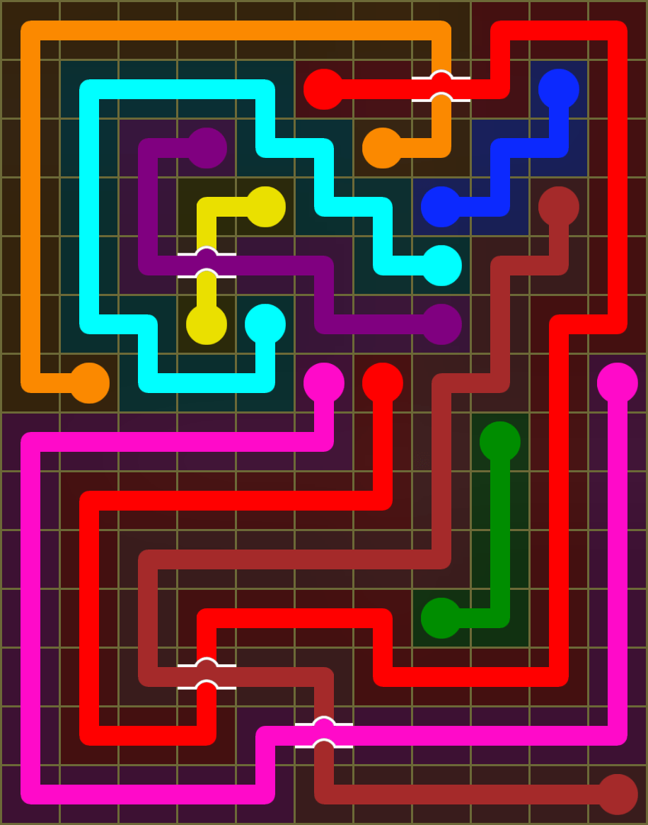 Flow Free 6544 Solution