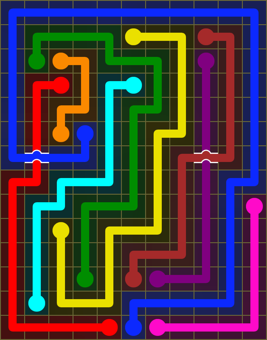 Flow Free 6545 Solution