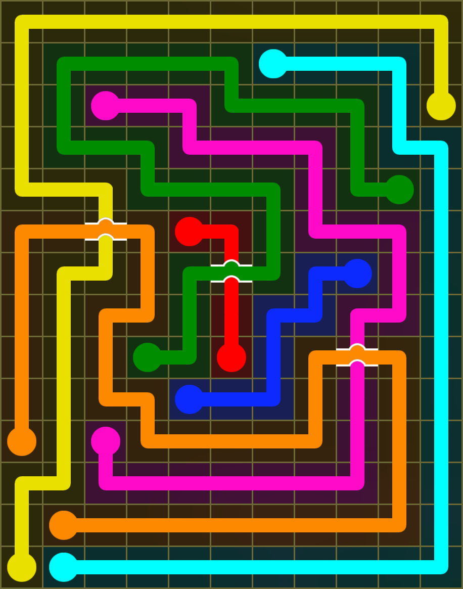 Flow Free 6551 Solution