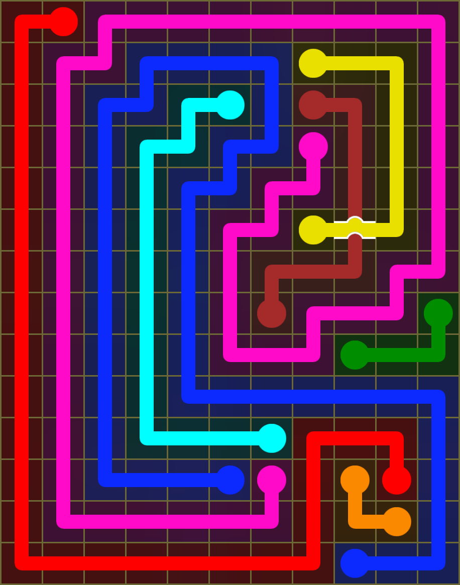 Flow Free 6562 Solution