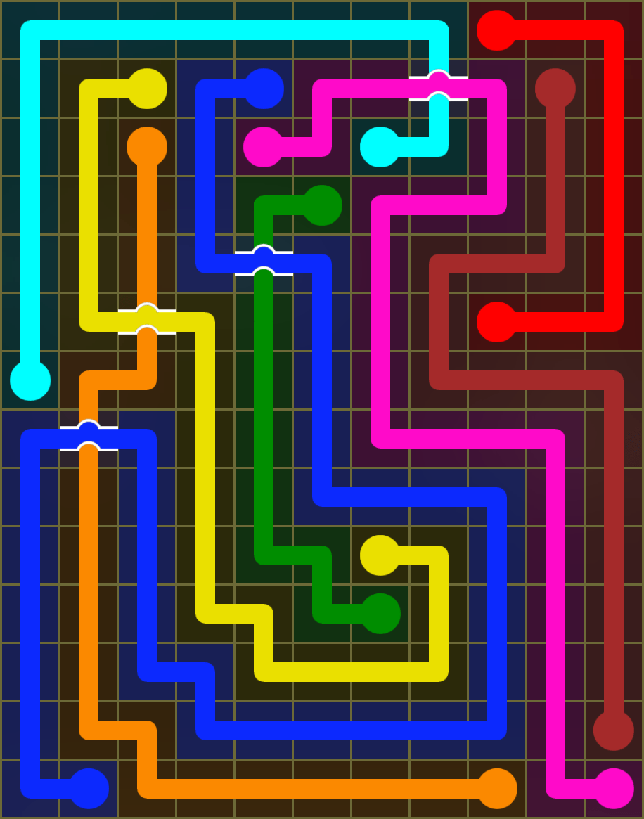 Flow Free 6567 Solution
