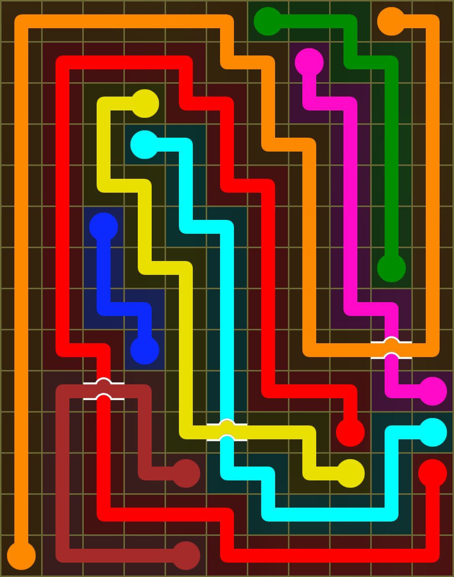 Flow Free 6174 Solution