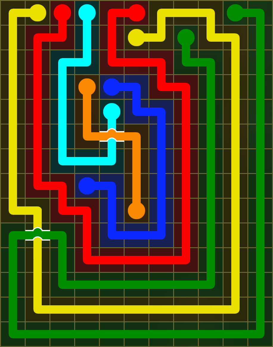 Flow Free 6182 Solution