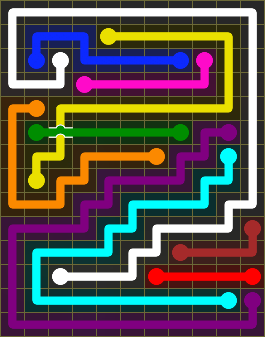 Flow Free 6218 Solution