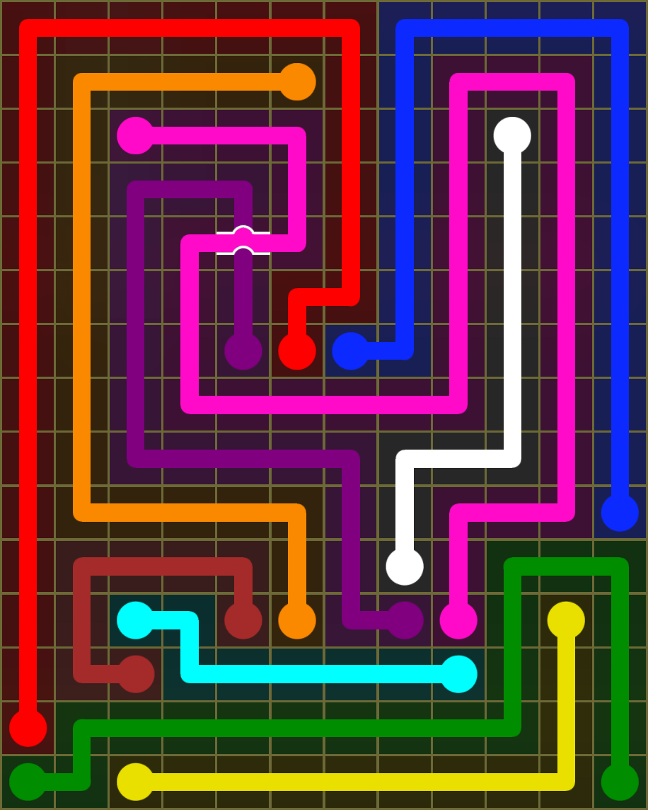 Flow Free 6677 Solution