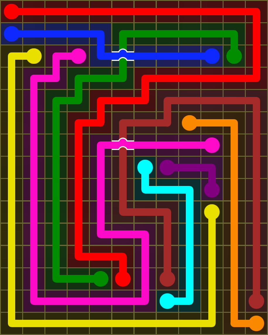 Flow Free 6678 Solution