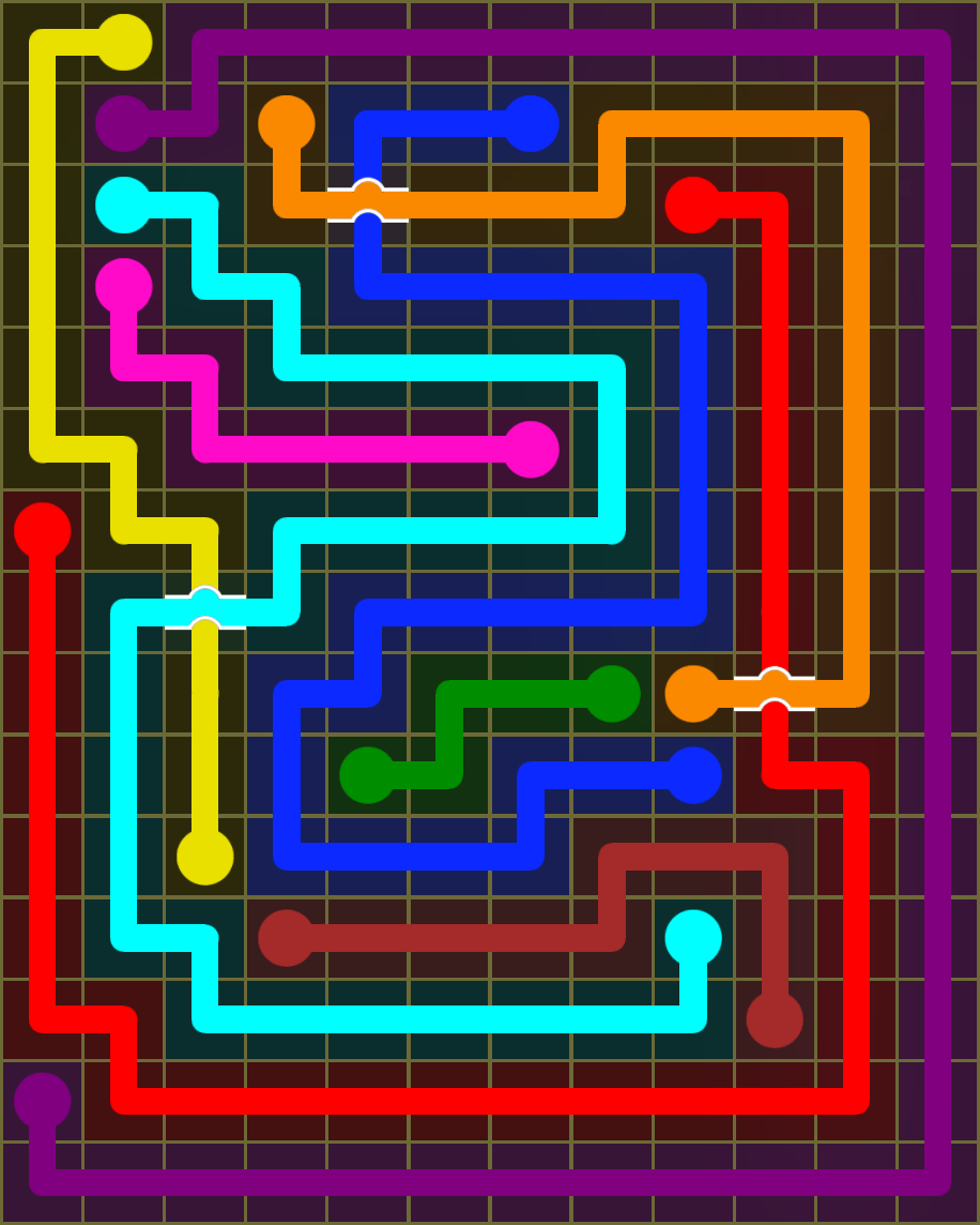 Flow Free 6719 Solution