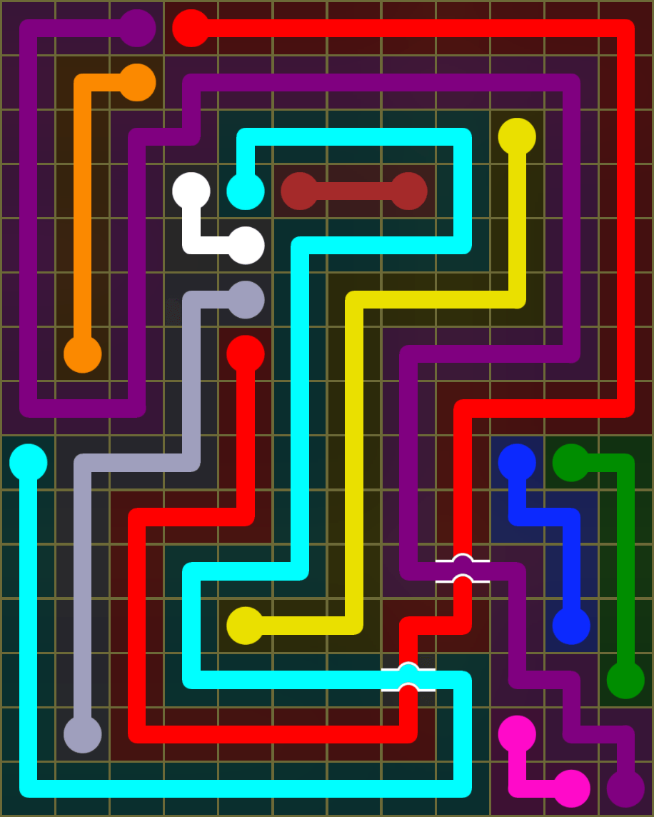 Flow Free 6828 Solution