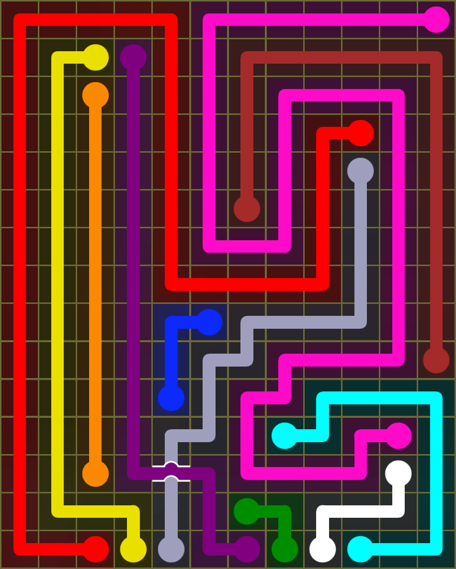 Flow Free 6829 Solution