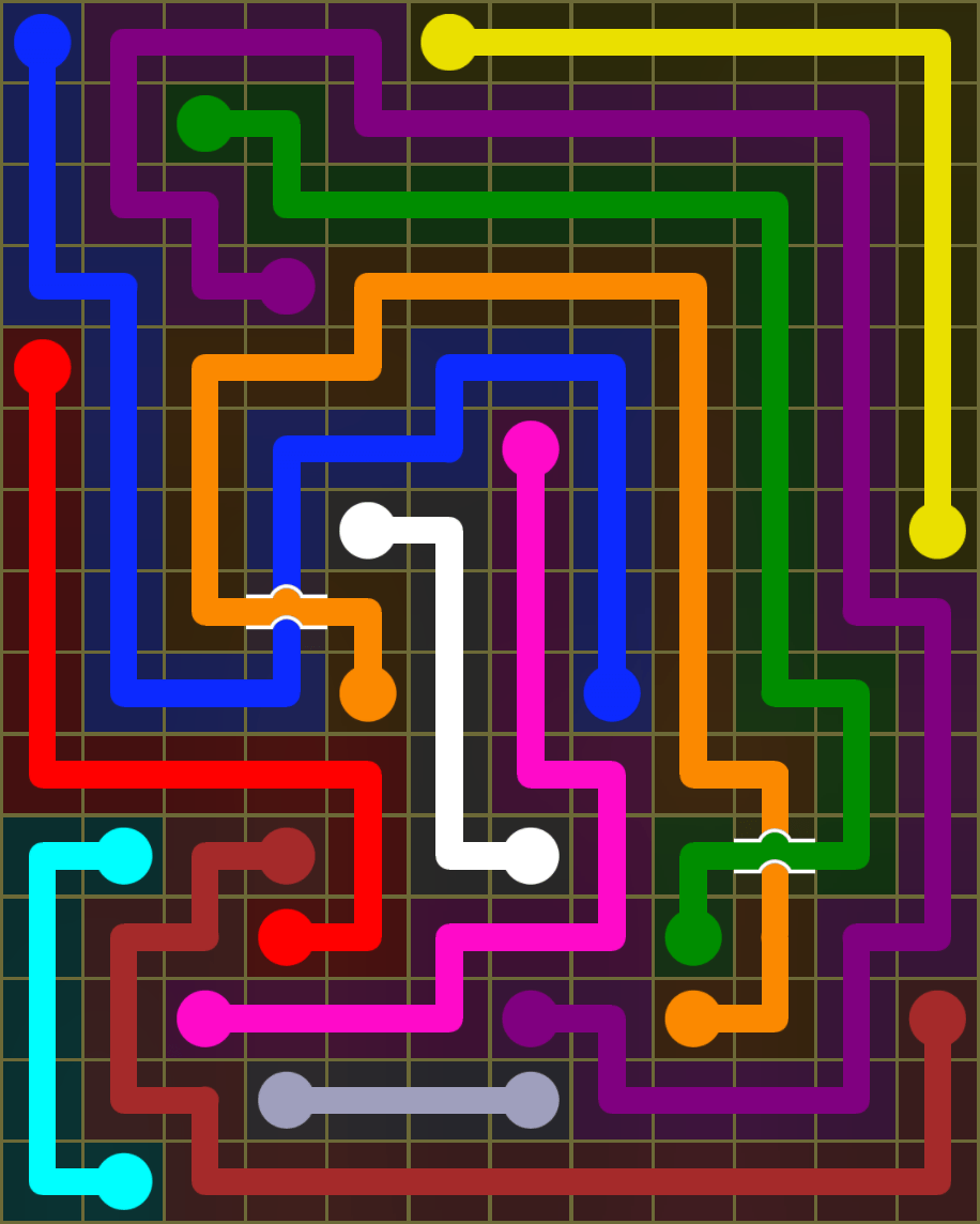Flow Free 6837 Solution