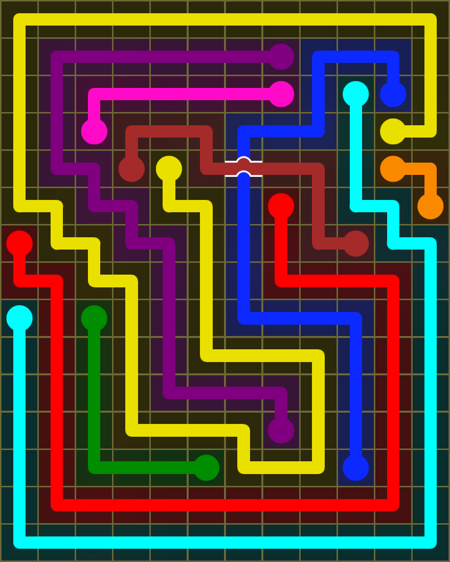 Flow Free 6845 Solution
