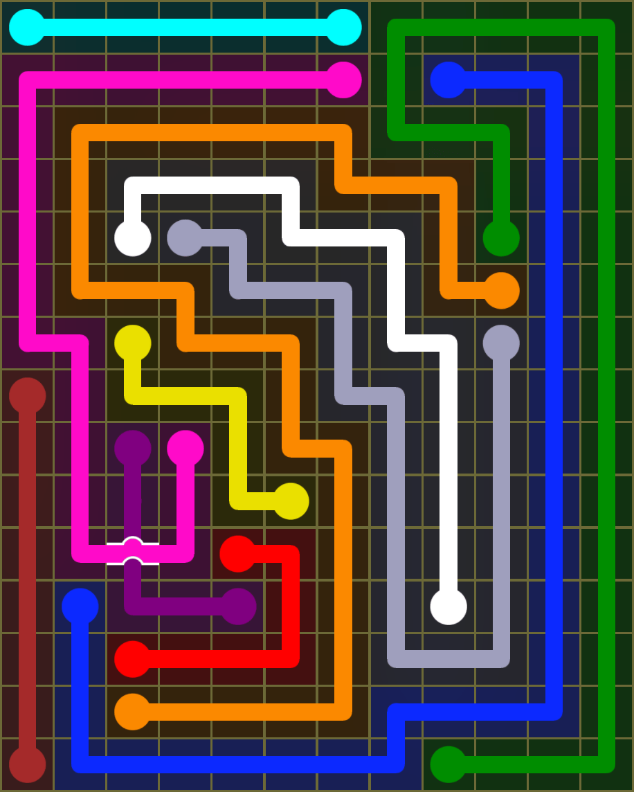 Flow Free 6873 Solution