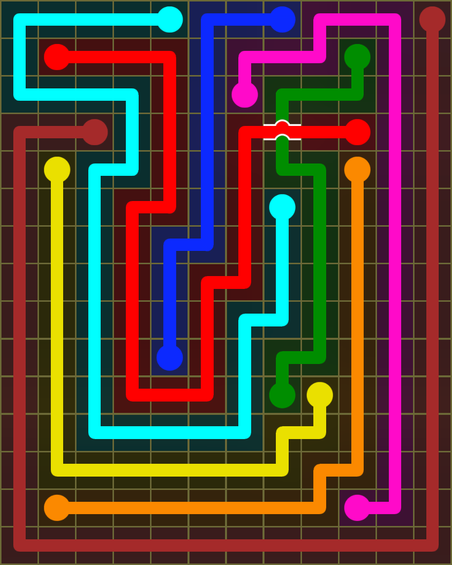 Flow Free 6891 Solution