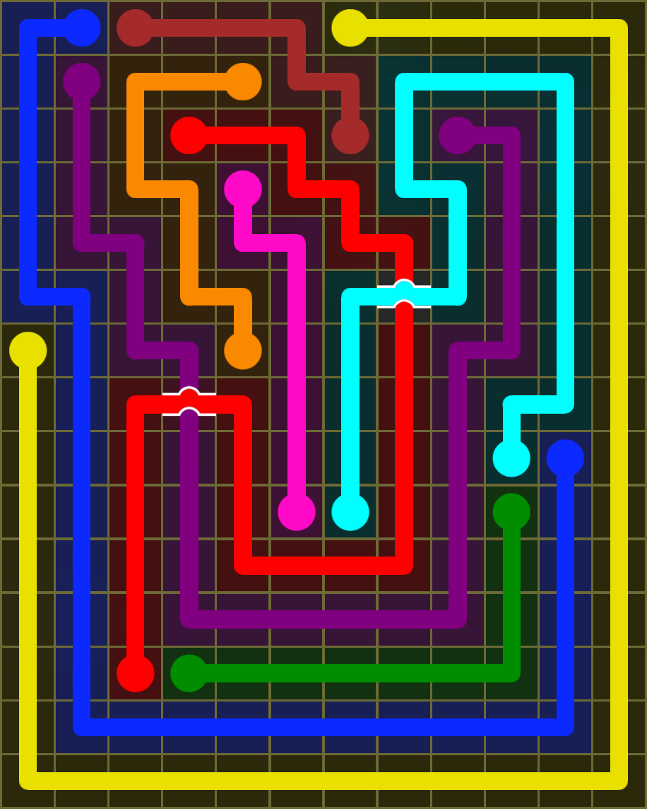 Flow Free 6947 Solution