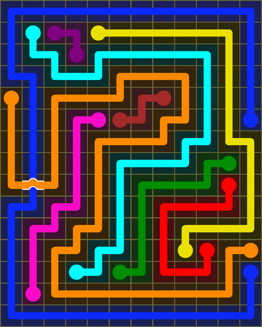 Flow Free 6977 Solution